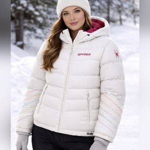SPYDER WHITE COAT SIZE 8